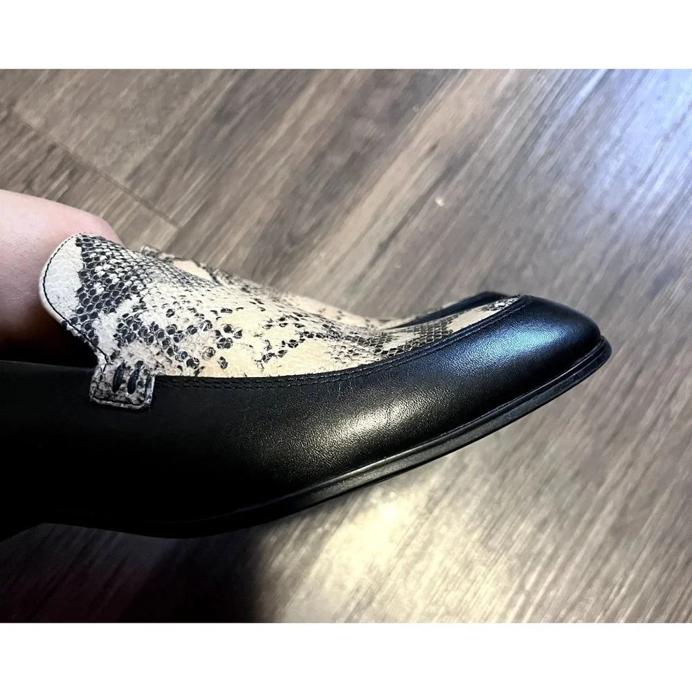 Women’s Vegabond‎ Frances Snake Slip On Loafers size 8 Dark Academia